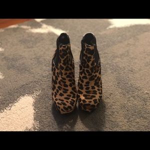 Leopard Booties - Size 5.5 - Barely Worn
